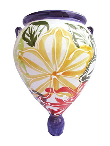 Spanish wall hanging orza - Flor Design from Cactus Canyon Ceramics